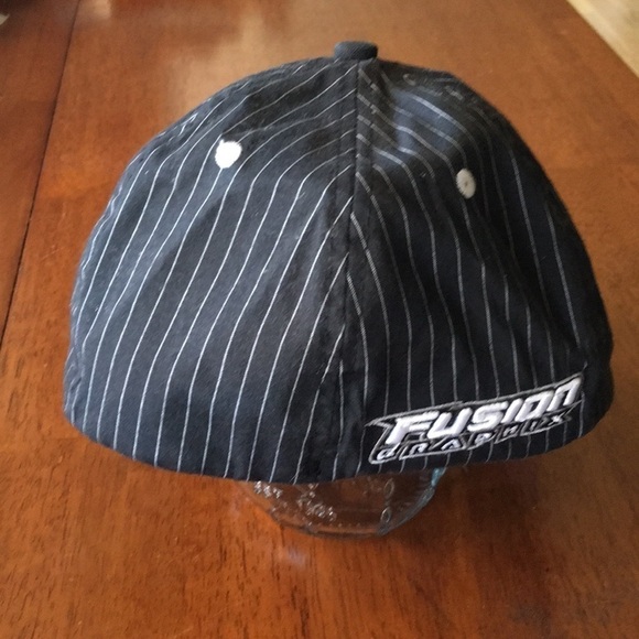 MotorSports Hat Black & White Pinstripe Motocross - Picture 4 of 8